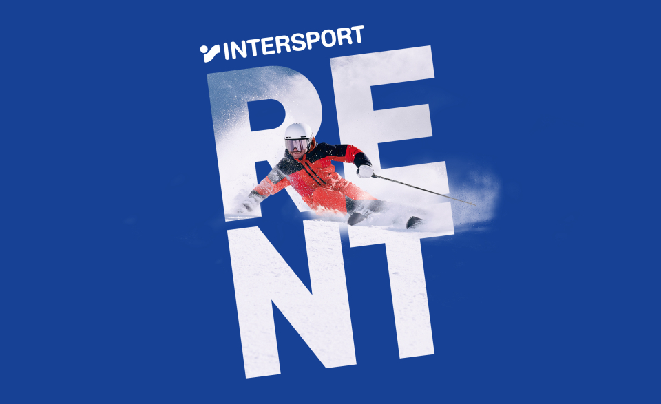 INTERSPORT Rent Logo mit Skifahrer