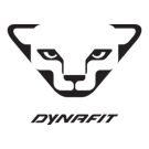 Black geometric cat logo resembling a stylized panther face with the word “DYNAFIT” in bold lettering underneath, conveying a sense of elegance and strength.